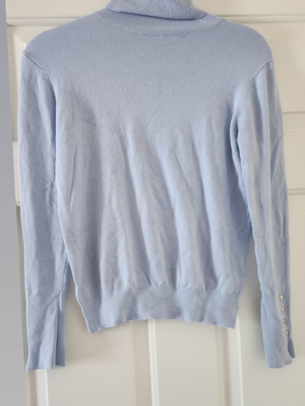 Zara Pale Blue Turtleneck Sweater